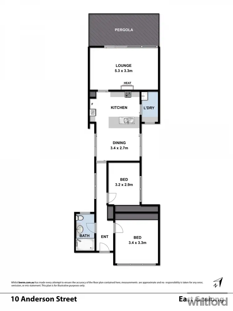 Floorplan of Homely house listing, 10 Anderson Street, East Geelong VIC 3219