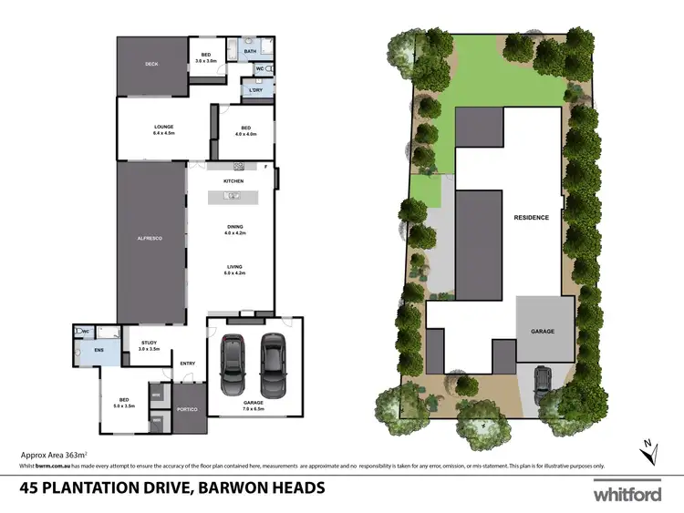Floorplan of Homely house listing, 45 Plantation Drive, Barwon Heads VIC 3227