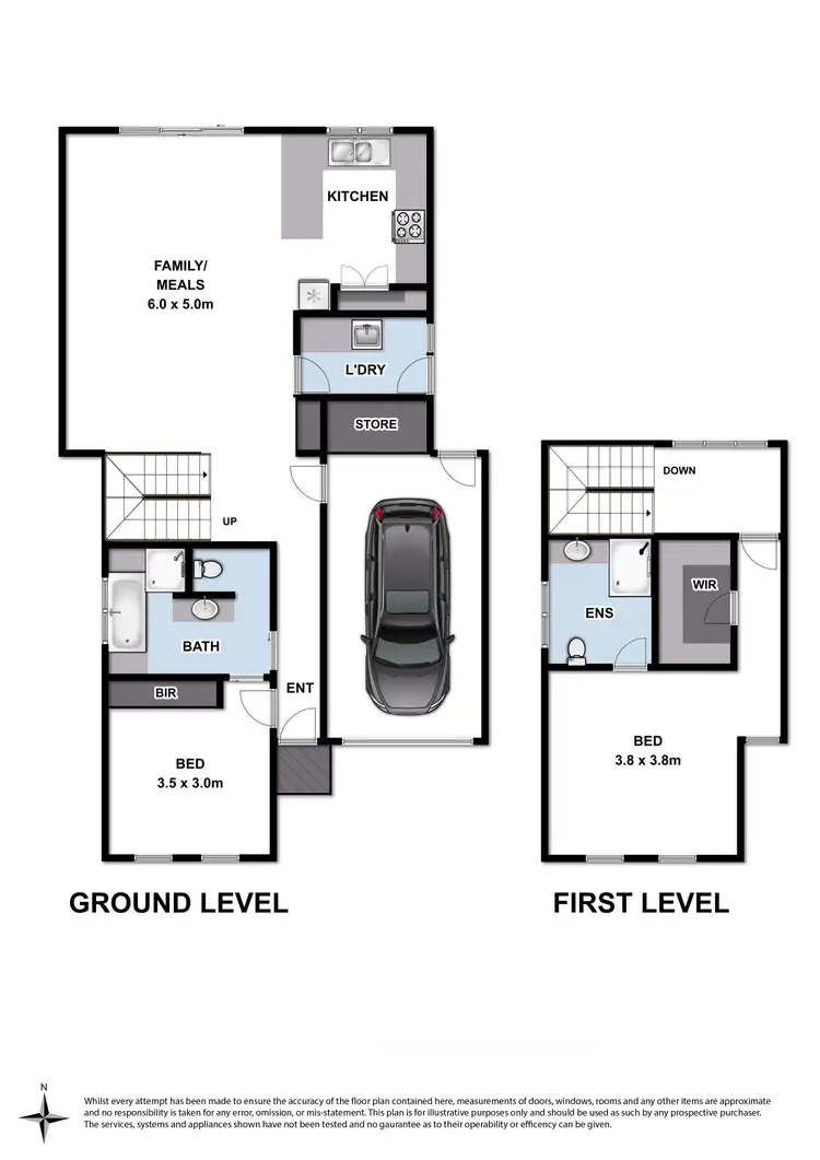 Floorplan of Homely townhouse listing, 2/45 Sladen Street, Hamlyn Heights VIC 3215