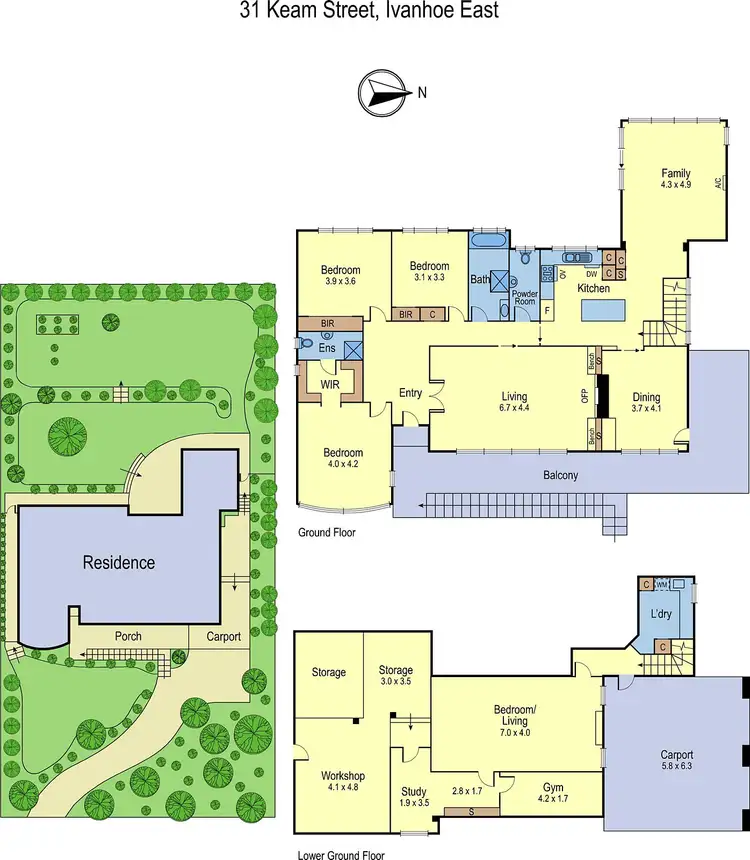 Floorplan of Homely house listing, 31 Keam Street, Ivanhoe East VIC 3079
