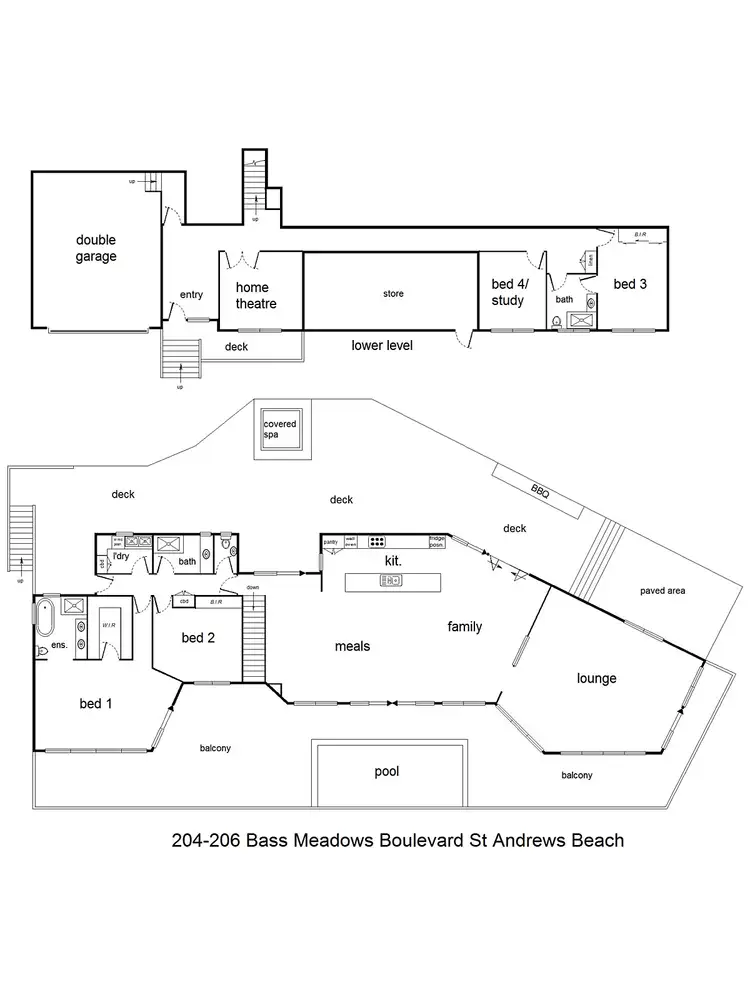 Floorplan of Homely house listing, 204-206 Bass Meadows Boulevard, St Andrews Beach VIC 3941