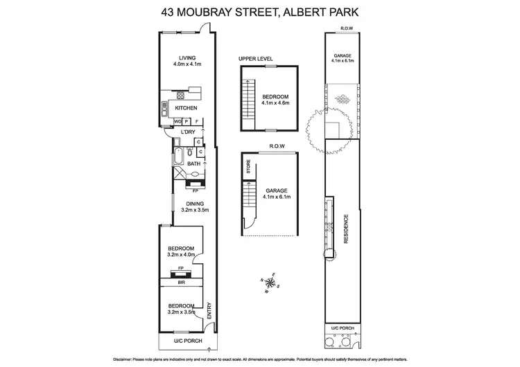 Floorplan of Homely house listing, 43 Moubray Street, Albert Park VIC 3206