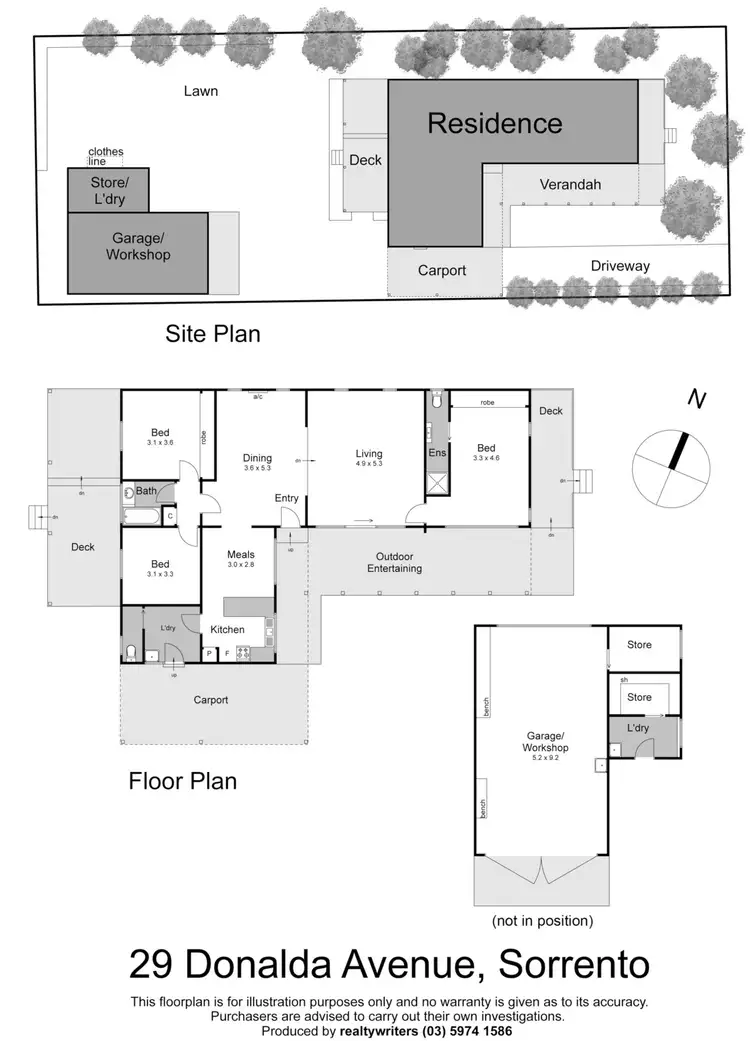Floorplan of Homely house listing, 29 Donalda Avenue, Sorrento VIC 3943