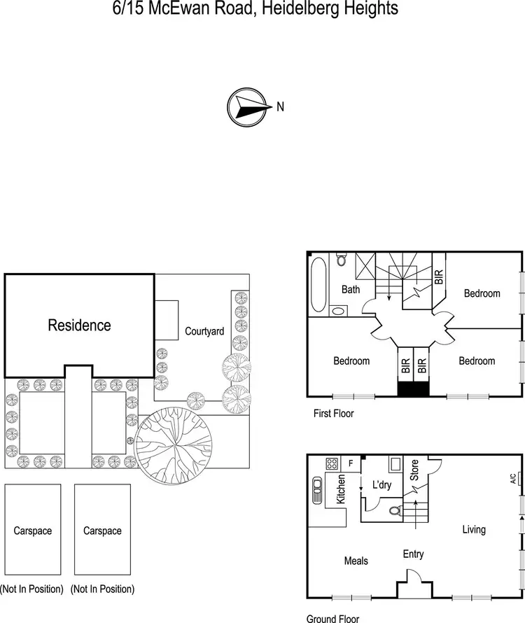Floorplan of Homely townhouse listing, 6/15 McEwan Road, Heidelberg Heights VIC 3081