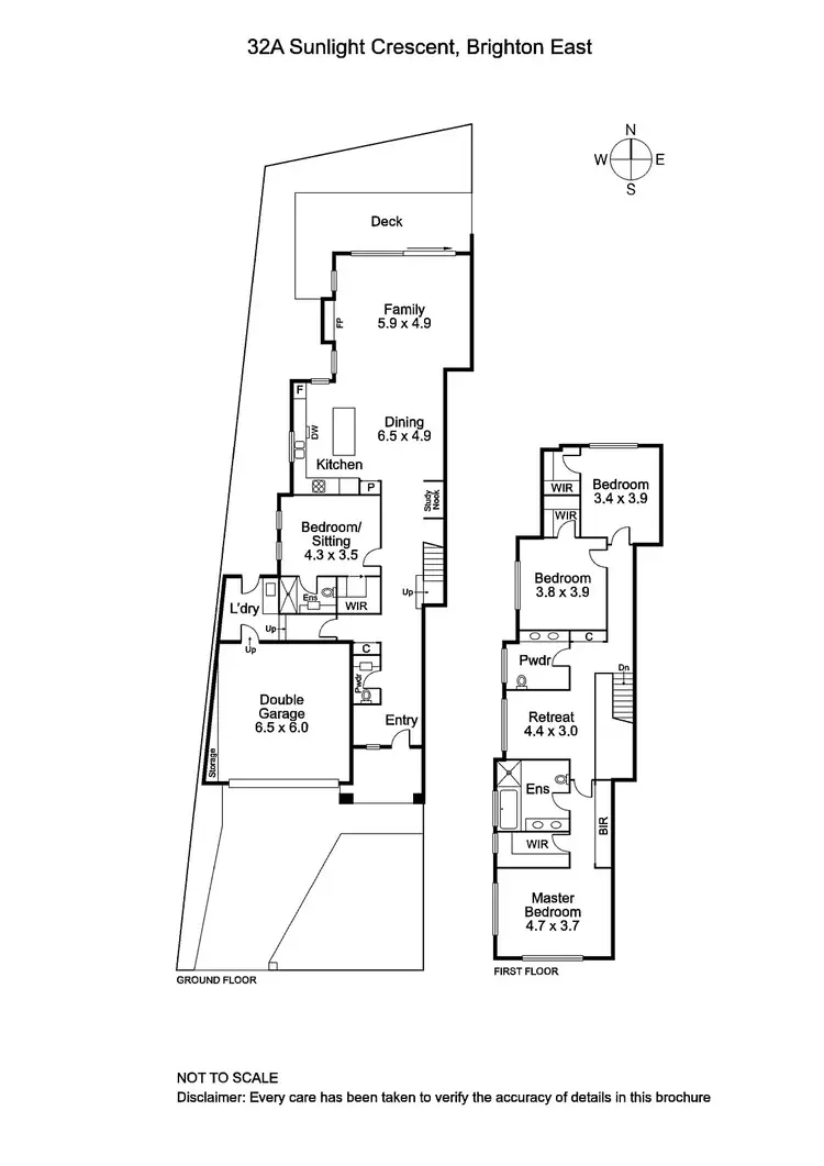 Floorplan of Homely house listing, 32A Sunlight Crescent, Brighton East VIC 3187