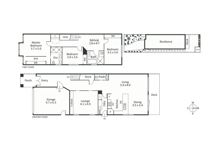 Floorplan of Homely townhouse listing, 39A Apex Avenue, Hampton East VIC 3188