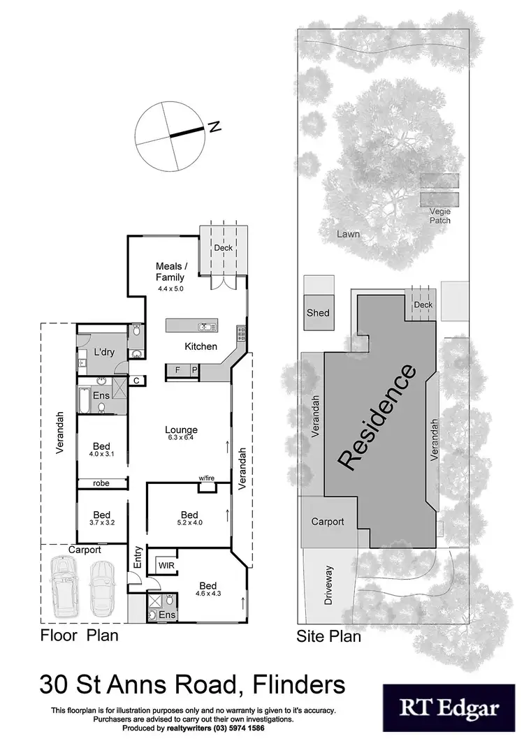 Floorplan of Homely house listing, 30 St Anns Road, Flinders VIC 3929