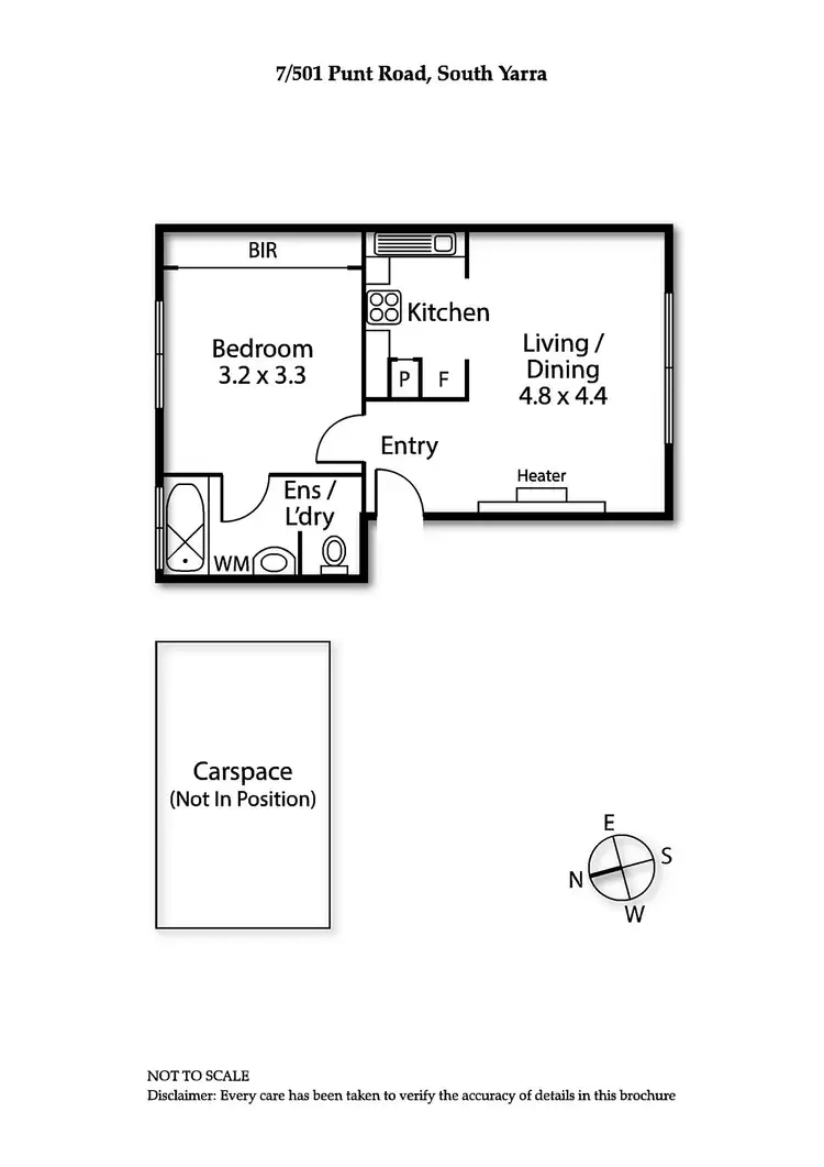 Floorplan of Homely apartment listing, 7/501 Punt Road, South Yarra VIC 3141