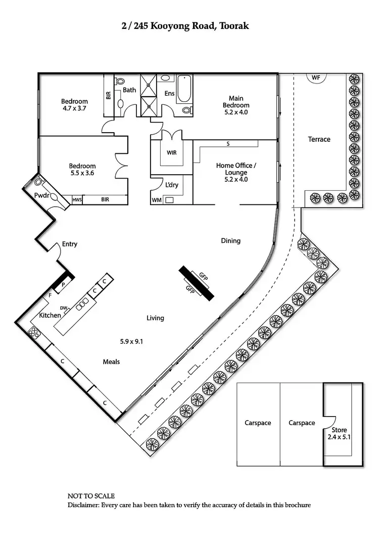 Floorplan of Homely house listing, 2/245 Kooyong Road, Toorak VIC 3142