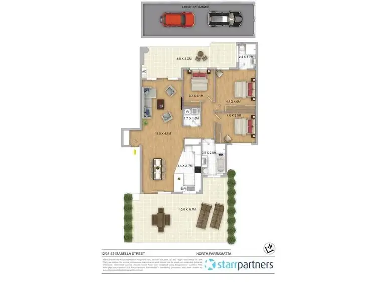 Floorplan of Homely apartment listing, 12/31-35 Isabella Street, North Parramatta NSW 2151