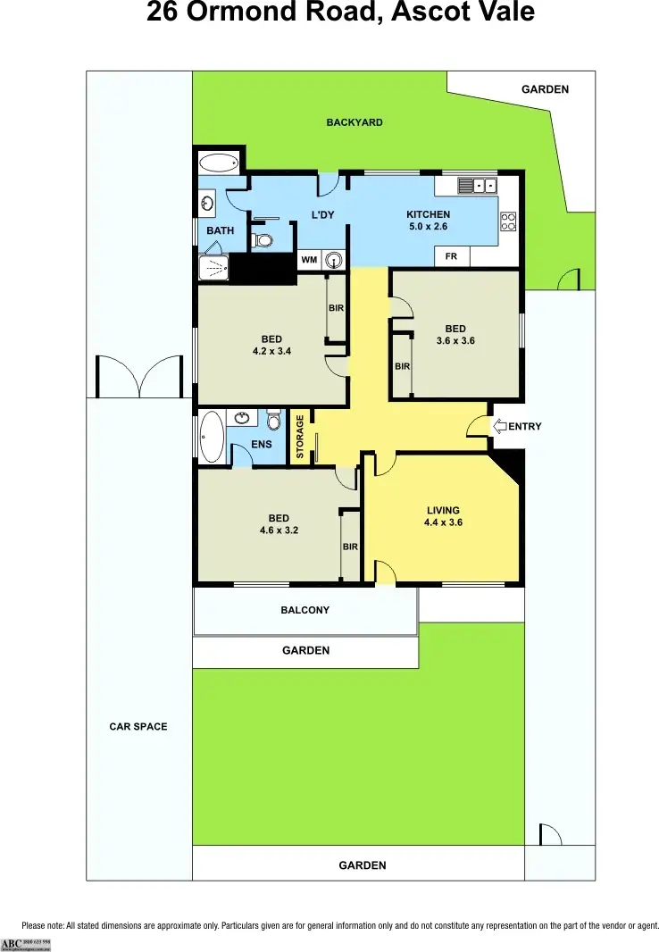 Floorplan of Homely house listing, 26 Ormond Road, Ascot Vale VIC 3032
