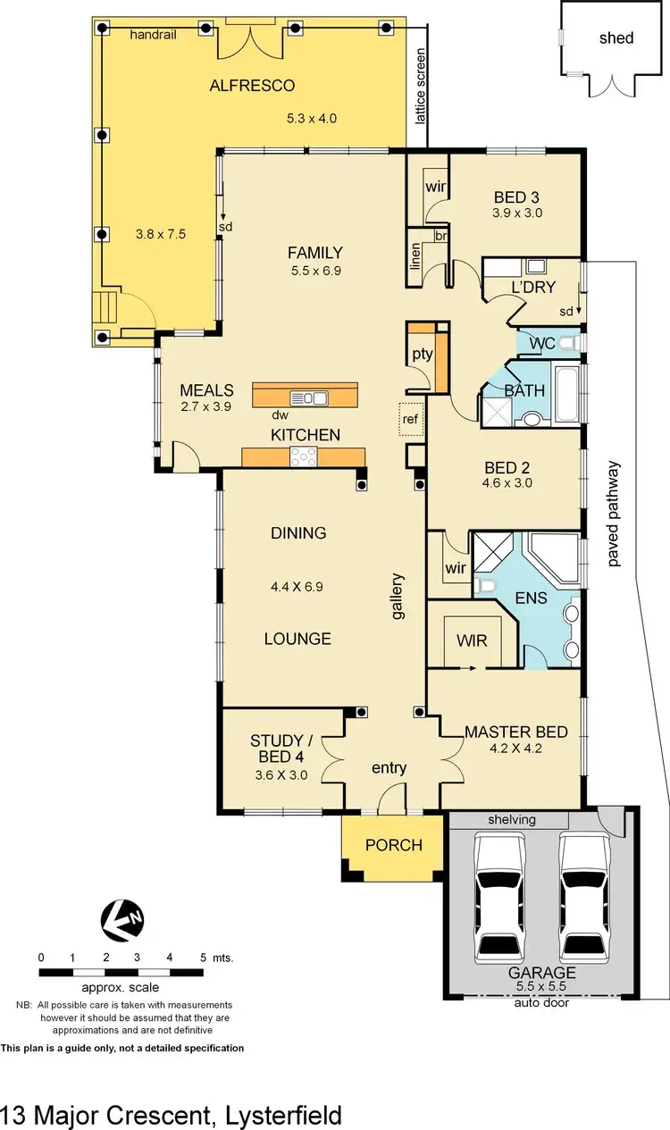 Floorplan of Homely house listing, 13 Major Crescent, Lysterfield VIC 3156