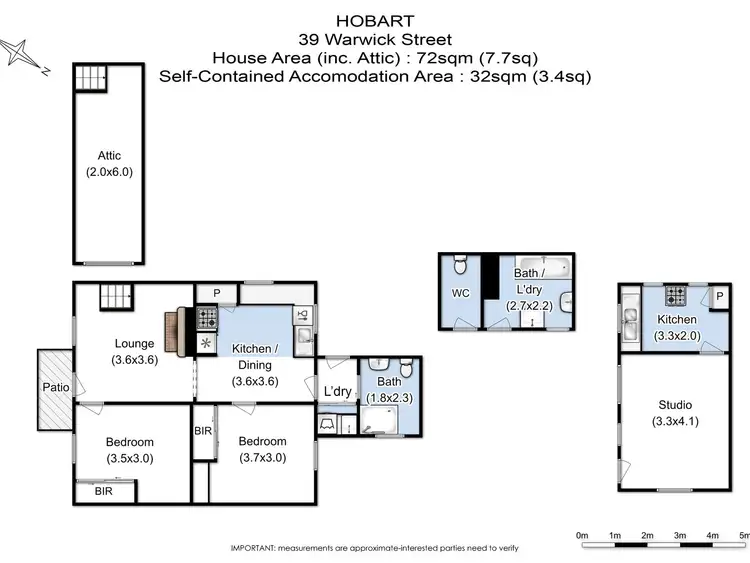 Floorplan of Homely house listing, 39 Warwick Street, Hobart TAS 7000