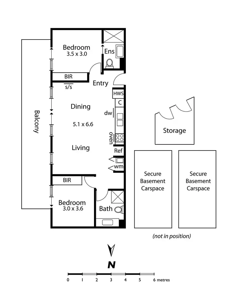 Floorplan of Homely apartment listing, 205/41 Murrumbeena Road, Murrumbeena VIC 3163