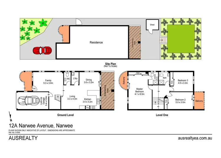 Floorplan of Homely semi-detached listing, 12a Narwee Avenue, Narwee NSW 2209