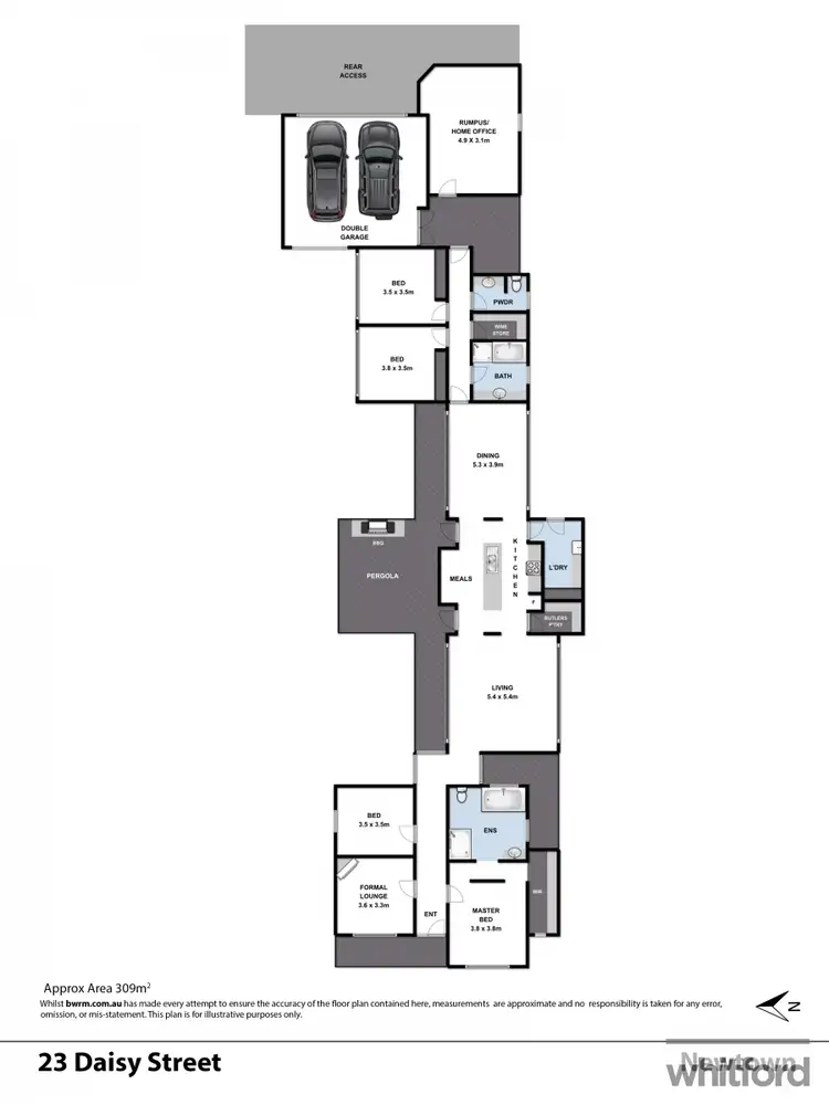 Floorplan of Homely house listing, 23 Daisy Street, Newtown VIC 3220