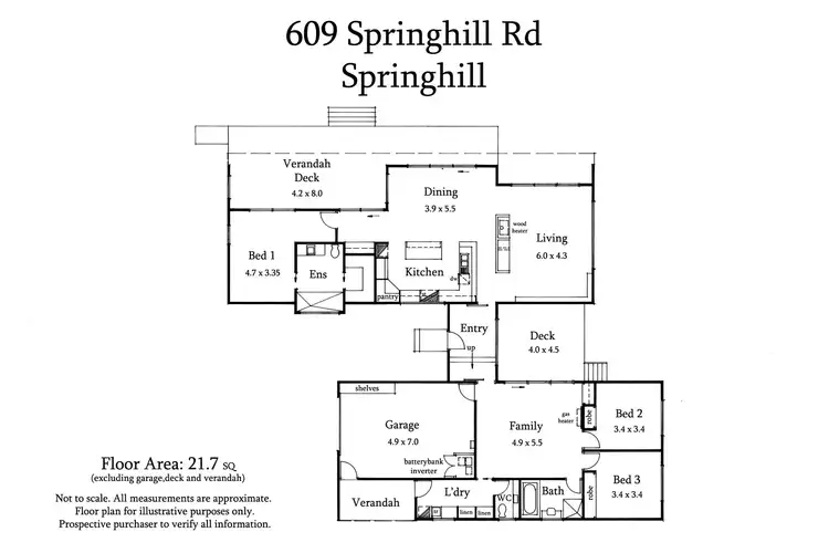 Floorplan of Homely house listing, 609 Spring Hill Road, Spring Hill VIC 3444