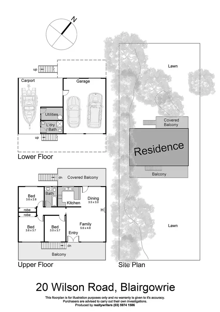 Floorplan of Homely house listing, 20 Wilson Road, Blairgowrie VIC 3942