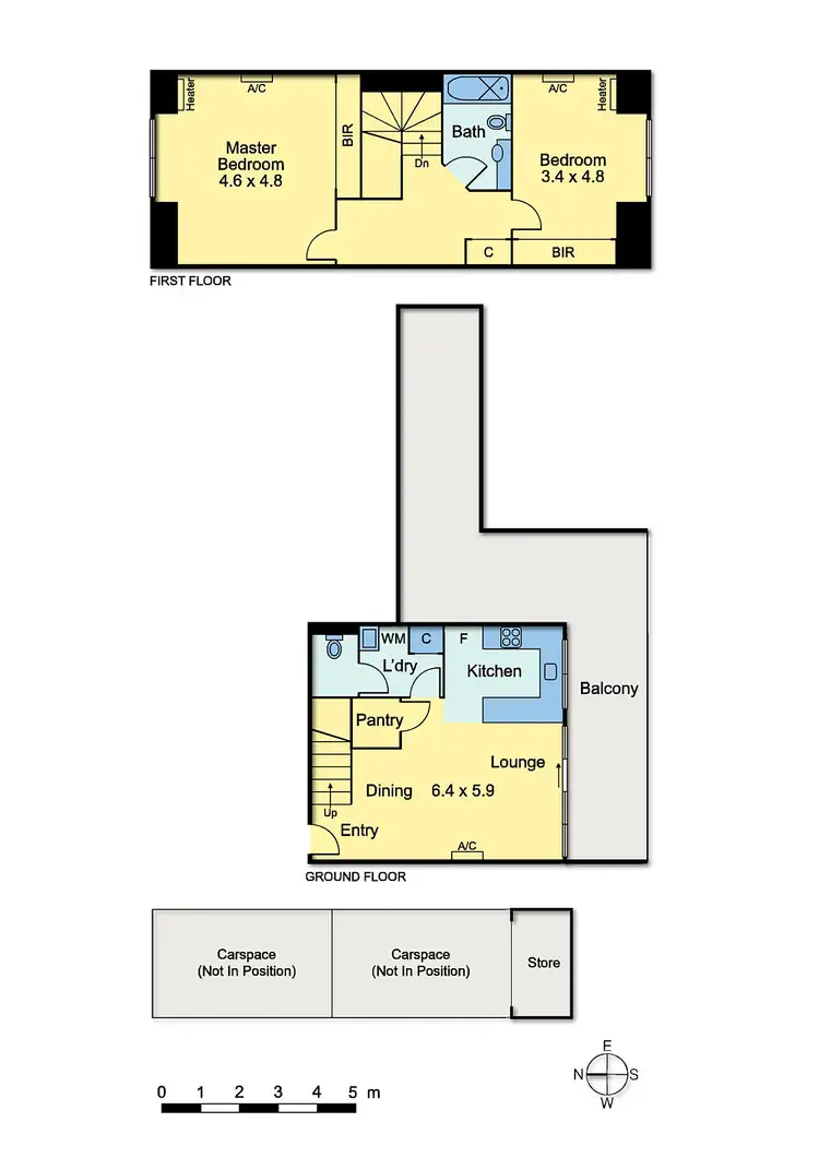 Floorplan of Homely apartment listing, 403/77 Village Way, Maribyrnong VIC 3032