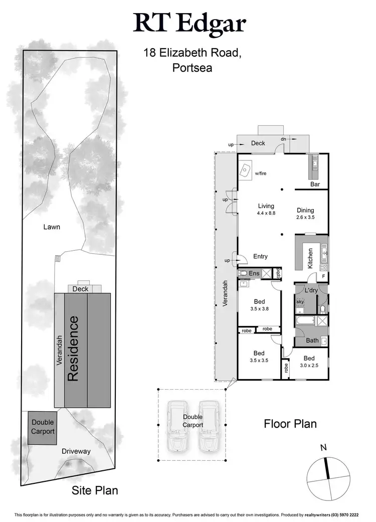 Floorplan of Homely house listing, 18 Elizabeth Road, Portsea VIC 3944