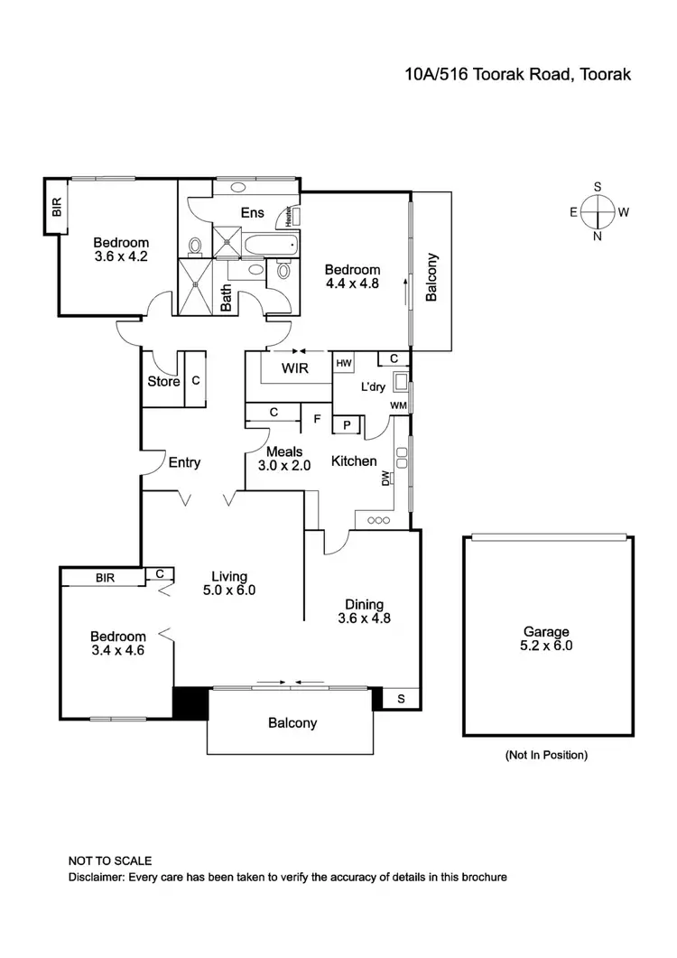 Floorplan of Homely apartment listing, 10A/516 Toorak Road, Toorak VIC 3142