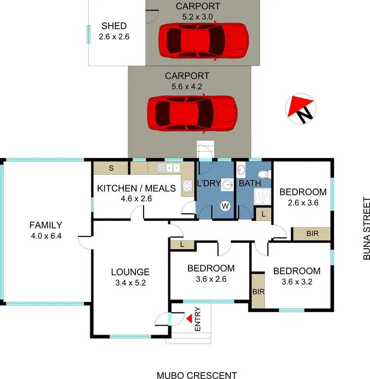 Floorplan of Homely house listing, 48 Mubo Crescent, Holsworthy NSW 2173
