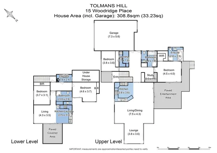 Floorplan of Homely house listing, 15 Woodridge Place, Tolmans Hill TAS 7007