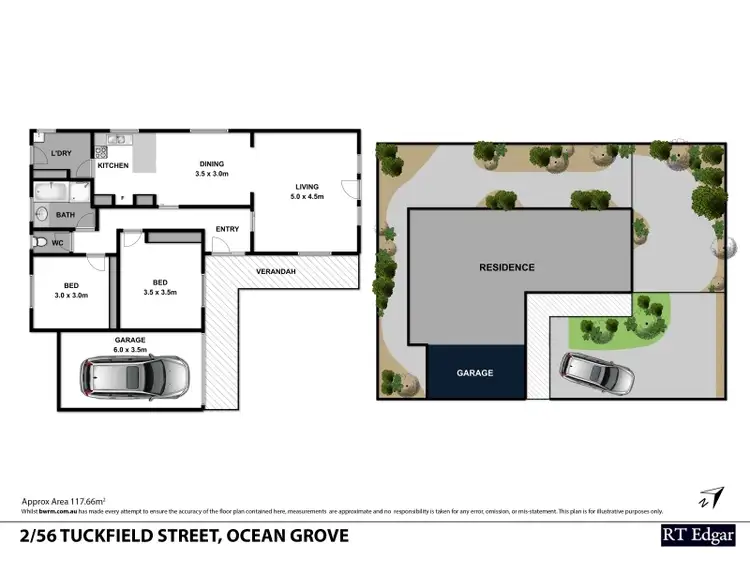 Floorplan of Homely unit listing, 2/56 Tuckfield Street, Ocean Grove VIC 3226