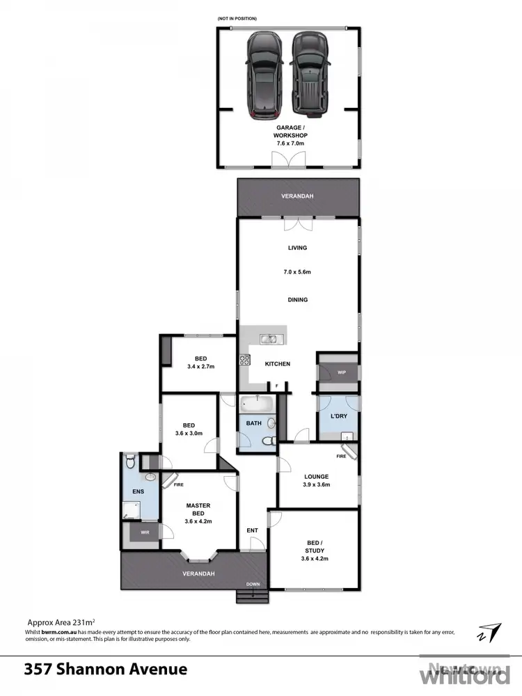 Floorplan of Homely house listing, 357 Shannon Avenue, Newtown VIC 3220