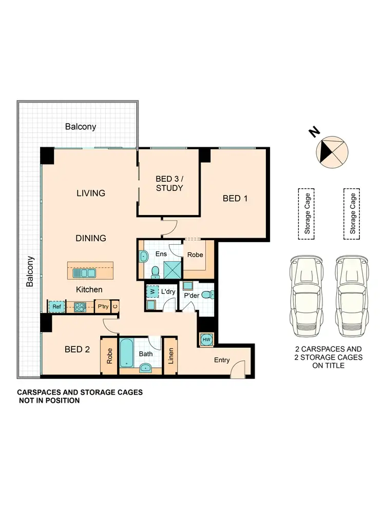 Floorplan of Homely apartment listing, 1602/80 Clarendon Street, Southbank VIC 3006