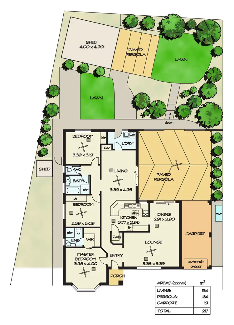 Floorplan of Homely house listing, 16 Tyrone Court, Wynn Vale SA 5127