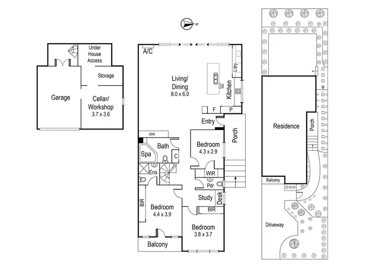 Floorplan of Homely house listing, 209 Lower Heidelberg Road, Ivanhoe East VIC 3079