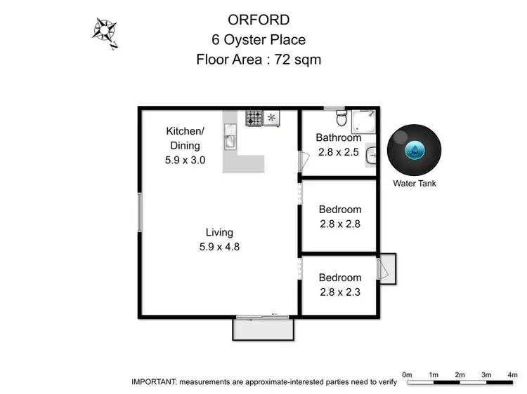 Floorplan of Homely house listing, 6 Oyster Place, Orford TAS 7190