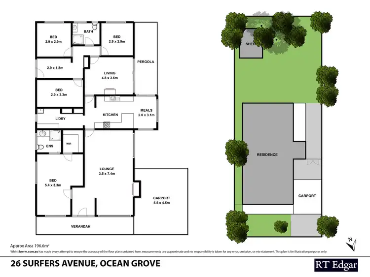 Floorplan of Homely house listing, 26 Surfers Avenue, Ocean Grove VIC 3226