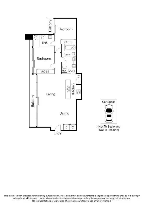 Floorplan of Homely apartment listing, 1402/118 Russell Street, Melbourne VIC 3000