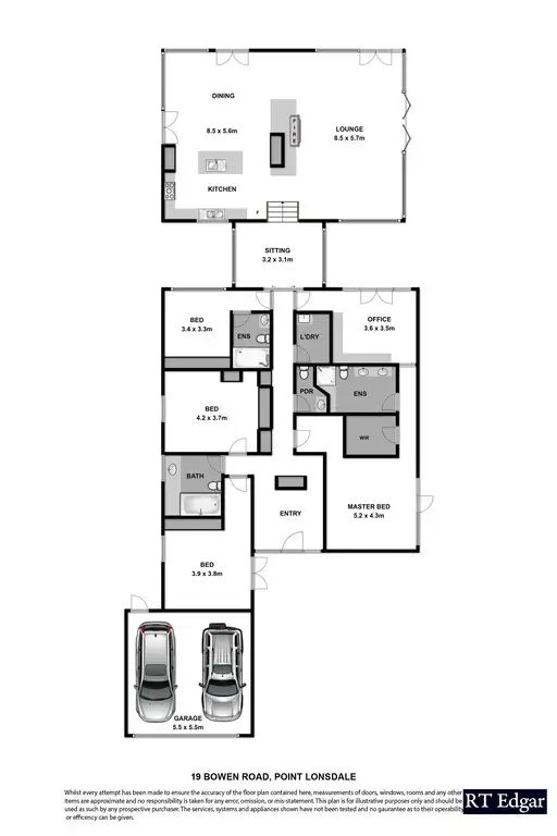 Floorplan of Homely house listing, 19 Bowen Road, Point Lonsdale VIC 3225