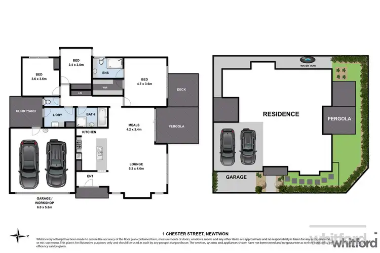 Floorplan of Homely townhouse listing, 1 Chester Street, Newtown VIC 3220