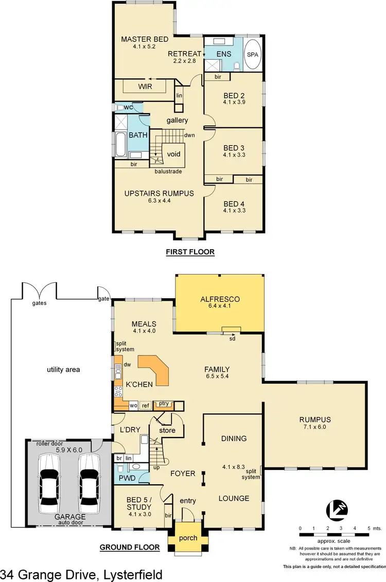 Floorplan of Homely house listing, 34 Grange Drive, Lysterfield VIC 3156
