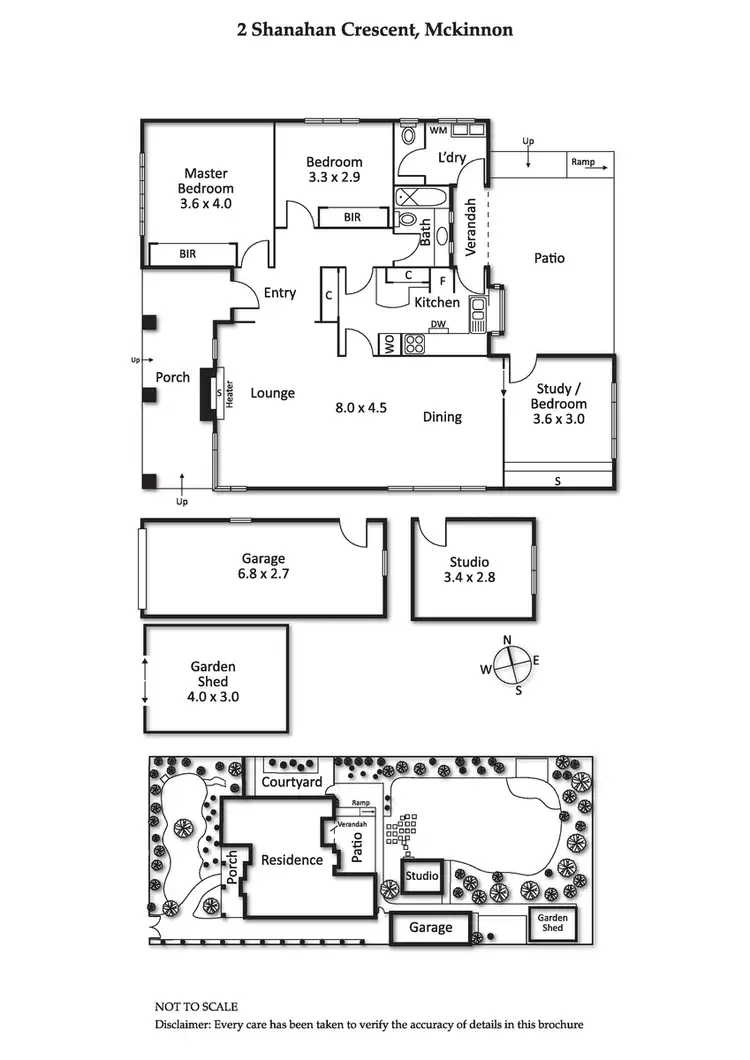 Floorplan of Homely house listing, 2 Shanahan Crescent, Mckinnon VIC 3204