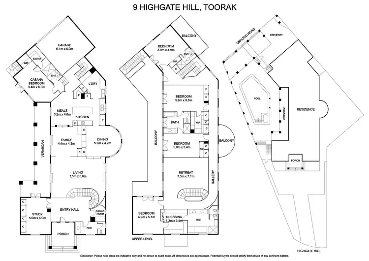 Floorplan of Homely house listing, 9 Highgate Hill, Toorak VIC 3142