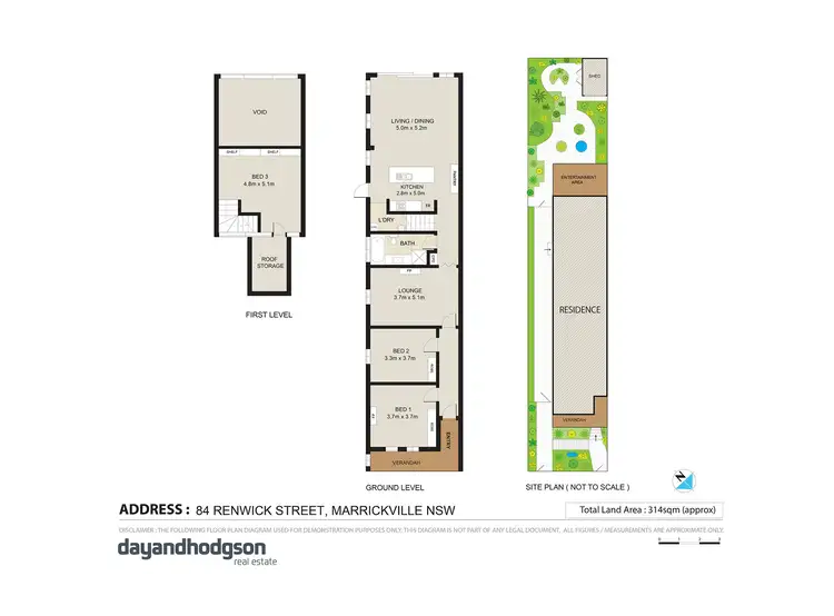 Floorplan of Homely house listing, 84 Renwick Street, Marrickville NSW 2204