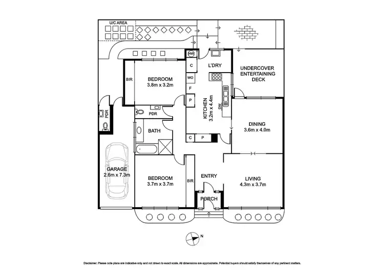 Floorplan of Homely unit listing, 3/15 Airdrie Road, Caulfield North VIC 3161
