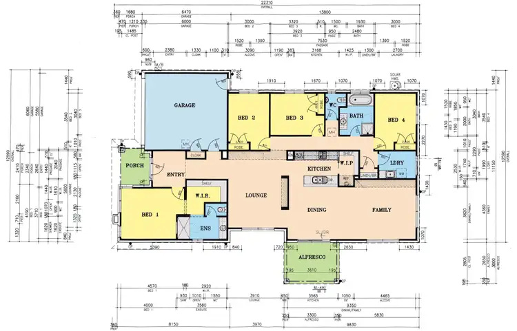 Floorplan of Homely house listing, 2 Woondella Boulevard, Sale VIC 3850