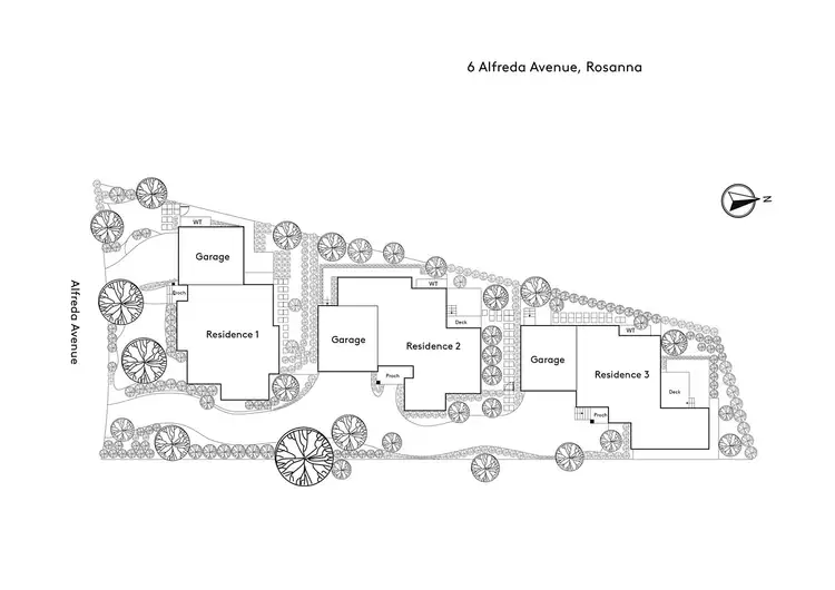 Floorplan of Homely house listing, 6 Alfreda Avenue, Rosanna VIC 3084