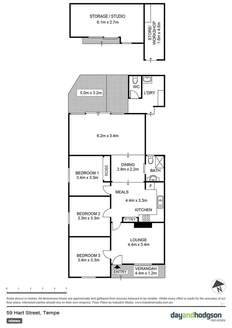 Floorplan of Homely house listing, 59 Hart Street, Tempe NSW 2044