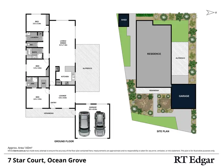 Floorplan of Homely house listing, 7 Star Court, Ocean Grove VIC 3226