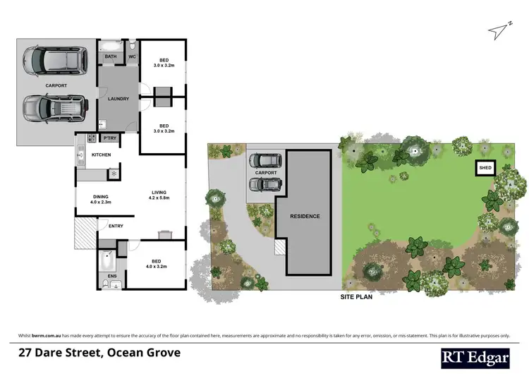 Floorplan of Homely house listing, 27 Dare Street, Ocean Grove VIC 3226