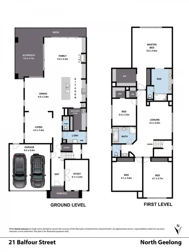 Floorplan of Homely house listing, 21 Balfour Street, North Geelong VIC 3215