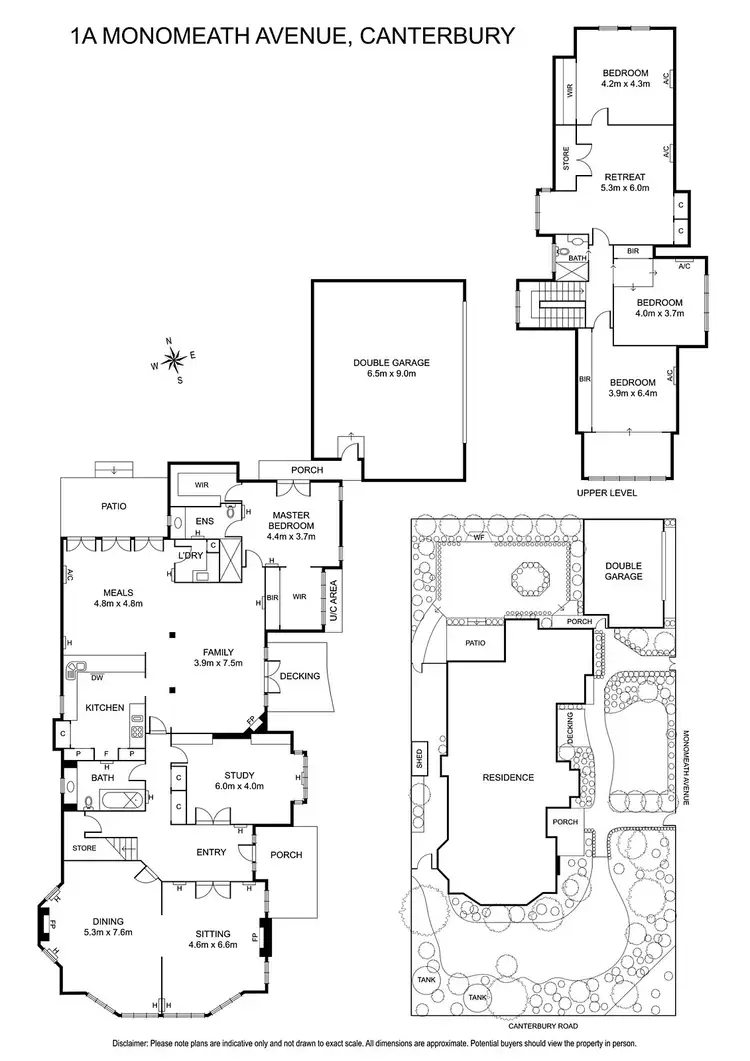 Floorplan of Homely house listing, 1A Monomeath Avenue, Canterbury VIC 3126