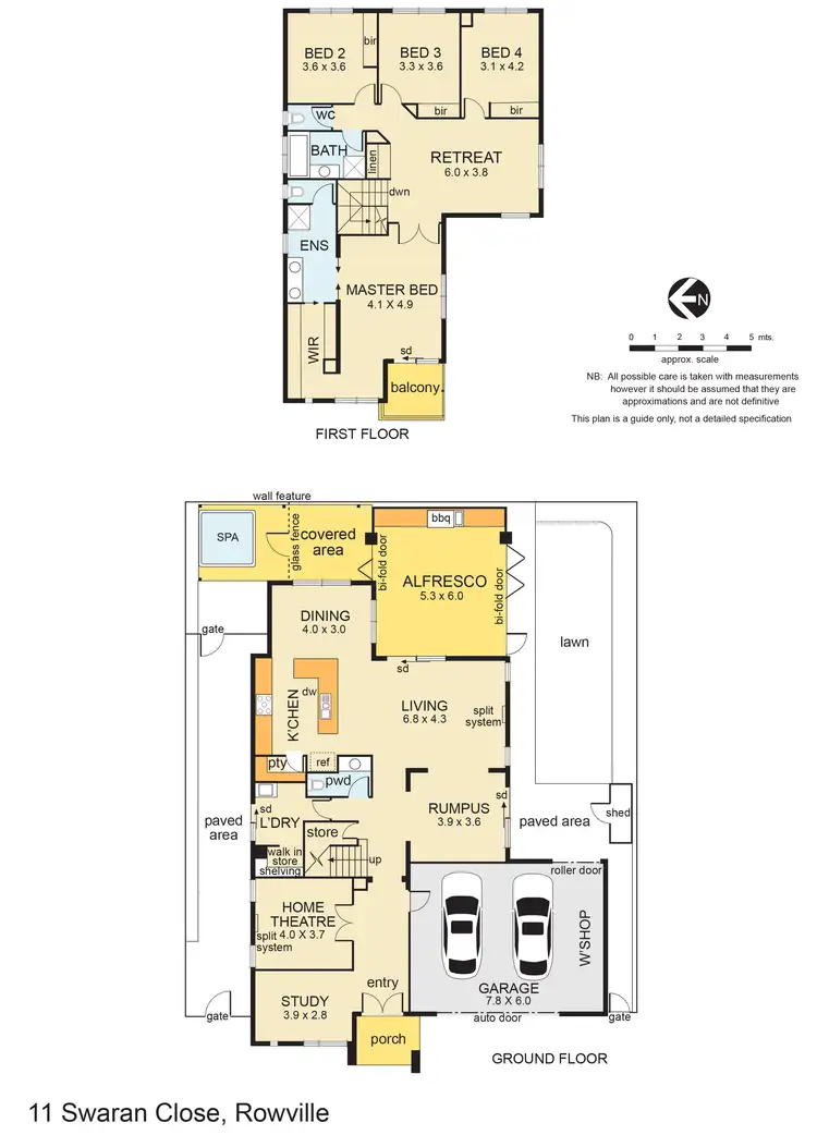 Floorplan of Homely house listing, 11 Swaran Close, Rowville VIC 3178